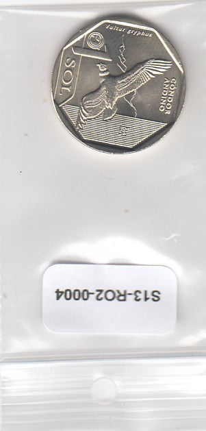 S13-R02-0004-M03 Peru 1 Sol UNC 2017 KM405  Andean Condor