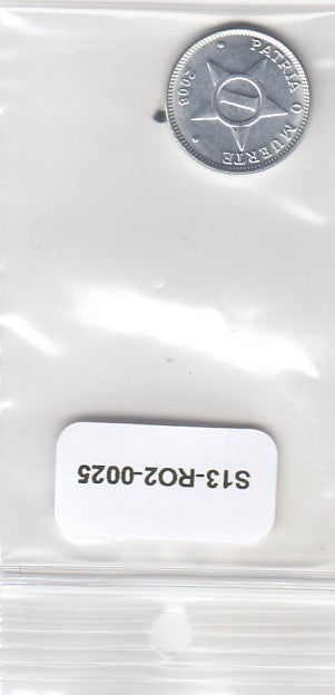 S13-R02-0025-M01 Cuba 1 Centavo UNC 2008 KM33.3   Patria o Muerte!!