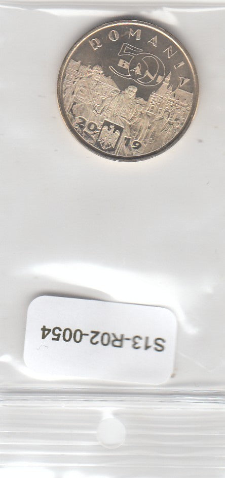 S13-R02-0054-M11 Romania 50 bani UNC 2019 KM448   King Ferdinand I