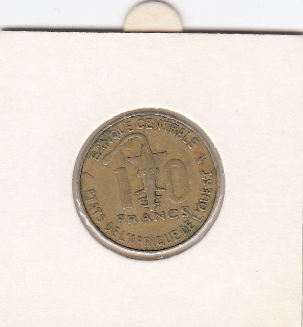S14-AF2-0021 Western African States 10 FRANC 1979  VF KM1.A
