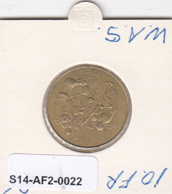 S14-AF2-0022 Western African States 10 FRANC 1986  VF KM10
