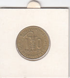S14-AF2-0022 Western African States 10 FRANC 1986  VF KM10