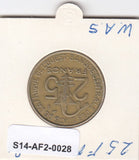 S14-AF2-0028 West Africa -CFA 25 FRANC 1980  VF KM9