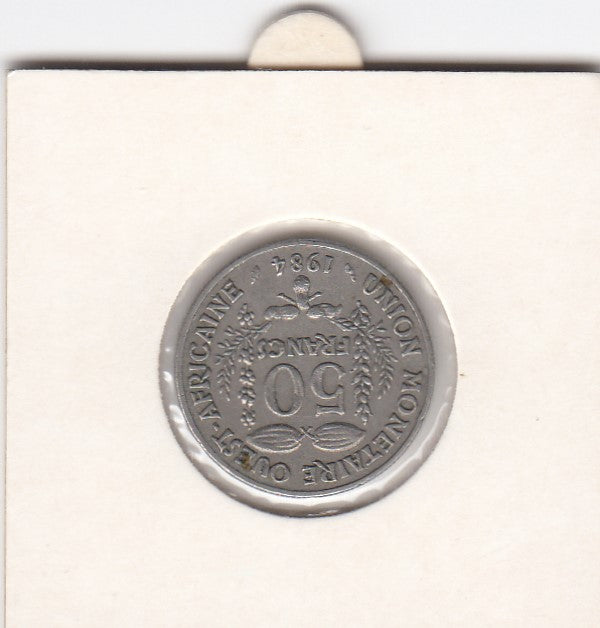 S14-AF2-0032 Western African States 50 Francs 1984  VF KM6