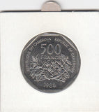 S14-AF2-0064 Cameroon 500 FRANC 1988  MS65 km23