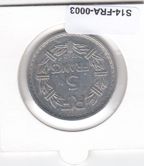 S14-FRA-0003 FRANKRIJK 5 franc vf 1945 km888.b1