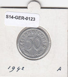 S14-GER-0123 Duitsland 50 Pfennig VF 1942 KM96 A