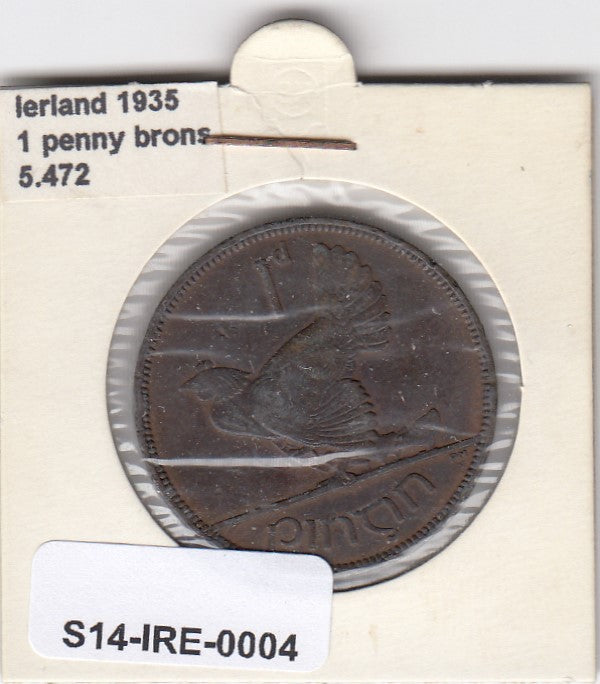 S14-IRE-0004 Ierland 1 penny 1935  ZF KM# 3