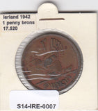 S14-IRE-0007 Ireland 1 penny 1942  VF KM# 11