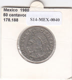 S14-MEX-0040 Mexico 50 centavos 1980 ZG KM452