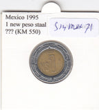 S14-MEX-0071 Mexico 1 peso 1995  VF KM550