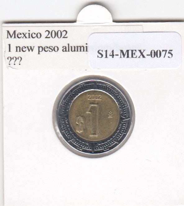 S14-MEX-0075 Mexico 1 peso 2002  MS60 KM603