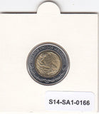 S14-SA1-0166 Mexico 1 Pesos 1998  MS63+ km603