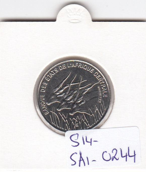 S14-SA1-0244 Central African St 100 francs 1998  MS65 km132