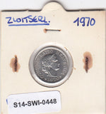 S14-SWI-0448 Switzerland 5 rappen 1970  UNC KM# 26