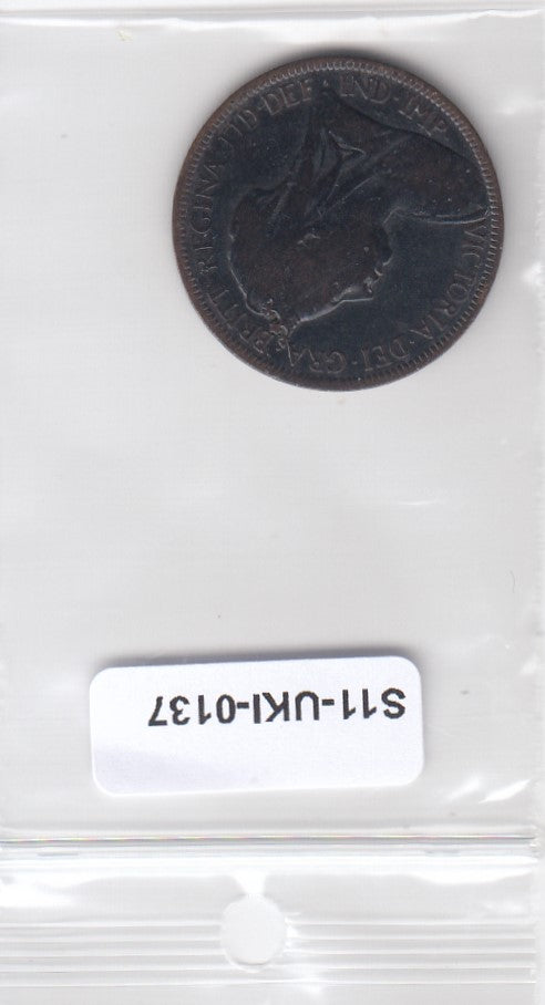 S14-UKI-0137 Great Britain 1/2 penny 1898  VF+ KM789