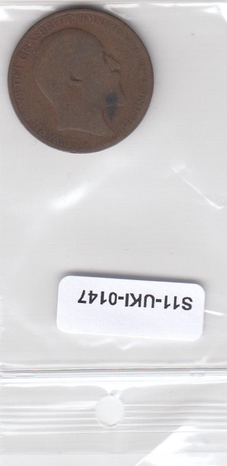 S14-UKI-0147 Great Britain 1/2 penny 1908  FI KM793