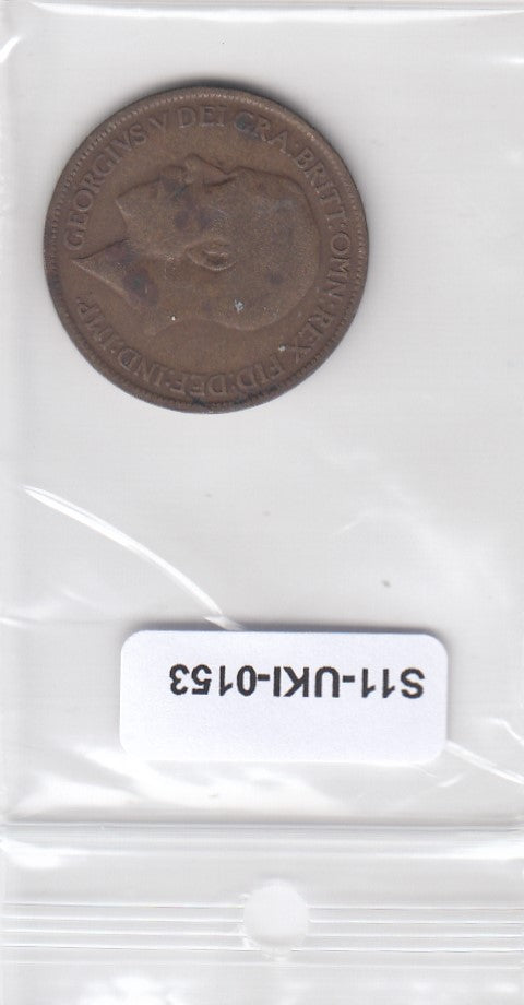 S14-UKI-0153 Great Britain 1/2 penny 1914  FI KM809
