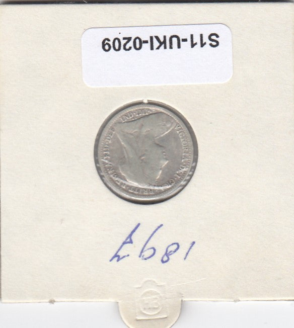 S14-UKI-0209 United Kingdom 3 pence 1897 zilver FI/VF KM 777