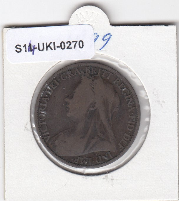 S14-UKI-0270 Verenigd Koninkrijk 1 penny 1899  VF+ KM# 790