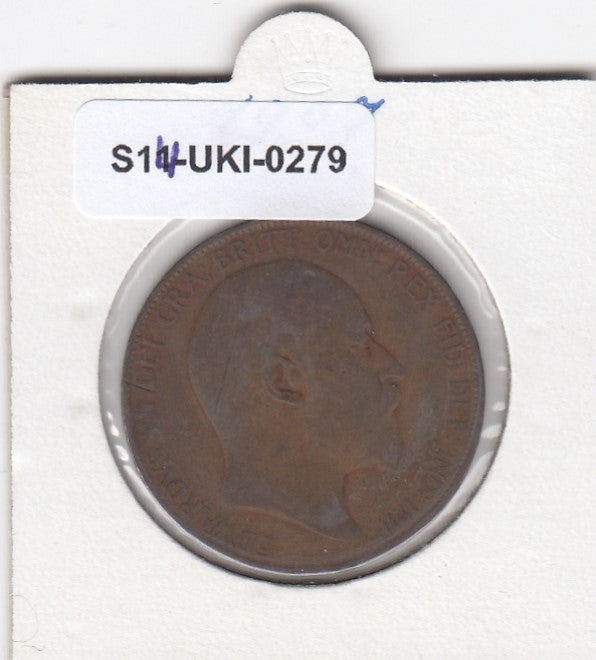 S14-UKI-0279 Verenigd Koninkrijk 1 penny 1907  FI KM# 794