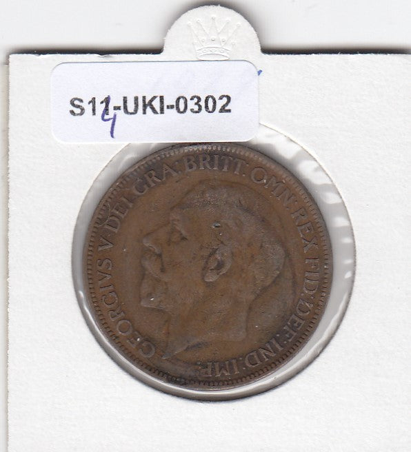 S14-UKI-0302 Verenigd Koninkrijk 1 penny 1927  VF KM# 826