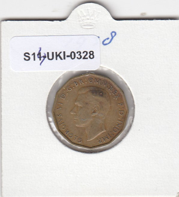 S14-UKI-0328 Verenigd Koninkrijk 3 pence 1938  VF KM# 849
