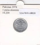 S14-W04-0010 Pakistan 1 paisa 1974   MS60 KM33