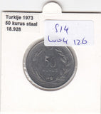 S14-W04-0126 Turkije 50 kurus 1973  VF+ KM899