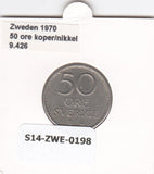 S14-ZWE-0198 Sweden 50 Ore 1970  VF KM-837