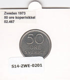 S14-ZWE-0201 Sweden 50 Ore 1973  XF KM-837