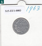 S15-EU1-0003-M01 Luxemburg 25 centimes 1963   CQ KM45a