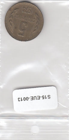 S15-EUE-0013-M01 Bulgarije 5 Stotinki CQ 1974 KM86