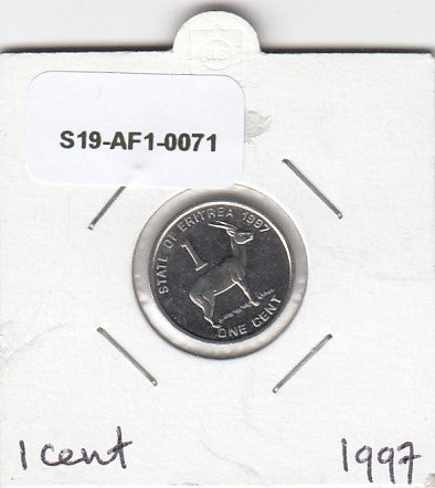 S19-AF1-0070 Eritrea 10 Cents 1997  KM45 UNC