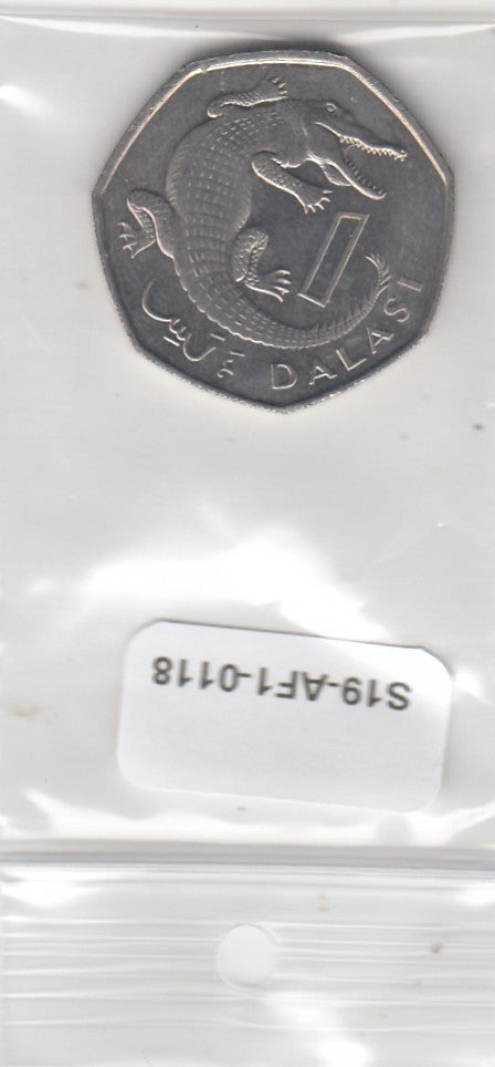 S19-AF1-0118 Gambia 1 Dalasi 1998  KM59 UNC