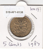 S19-AF1-0138 Kenya 5 Cents 1984  KM17 UNC