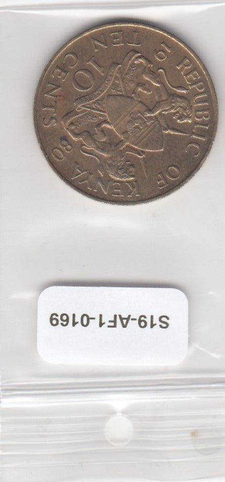 S19-AF1-0169 Kenia 10 cent 1980 KM18 ZFr/Pr