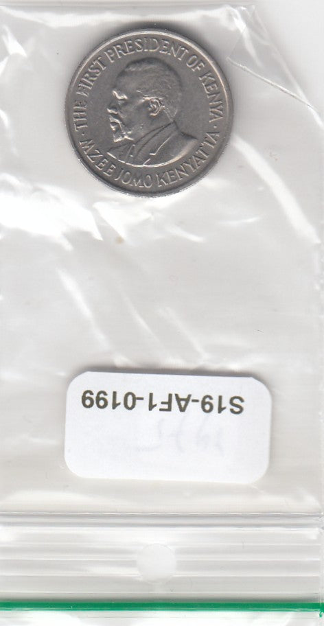 S19-AF1-0199 Kenia 50 Cents 1975 KM13 XF