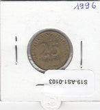 S19-AS1-0103 Philippines 25 sentimos 1996  KM# 271 UNC