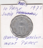 S19-AS1-0265 India 10 Paisa 1975 C KM29 FI/VF
