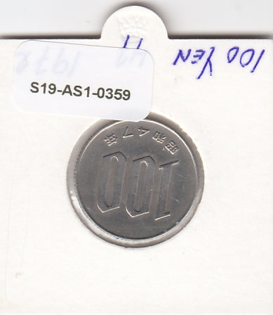 S19-AS1-0359 Japan 100 Yen 1972  Y82 VF+ (Y47)