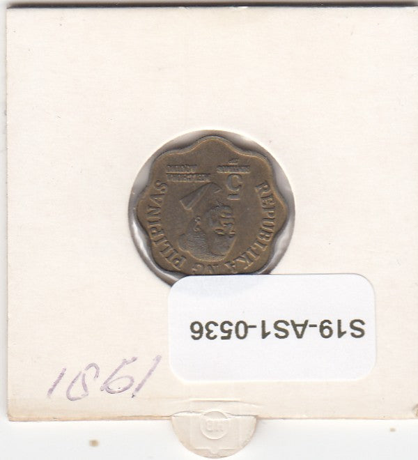 S19-AS1-0536 Philippines 5 Centimo 1991   KM239 XF