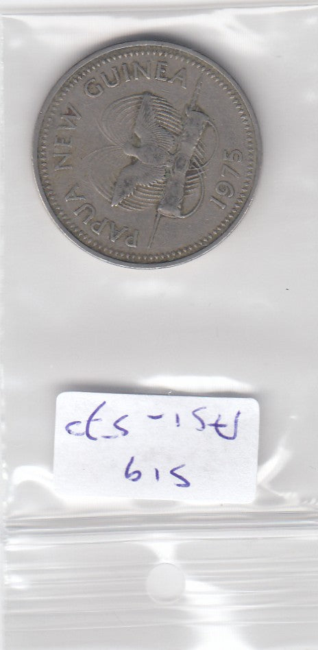 S19-AS1-0570 Papua New Guinea 20 Toea 1975   KM5 VF