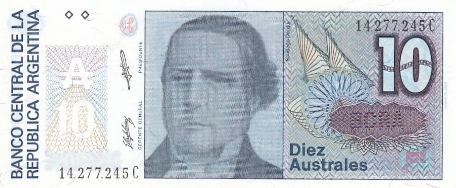 S19-BAN-0003 Argentina Diez Austral 1986-1989  P325