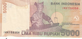 S19-BAN-0050 Indonesia 5000 RUPHIAH 2001  P142 UNC