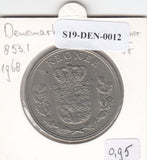 S19-DEN-0012 Denemarken 5 kroner 1968  KM# 853 VF/XF