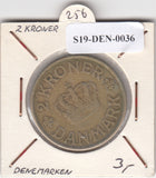 S19-DEN-0036 Denemarken 2 kroner 1925  KM# 825 VF