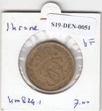 S19-DEN-0051 Denemarken 1 krone 1925  KM# 824 VF