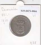 S19-DEN-0066 Denemarken 1 krone 1962  KM# 851 VF