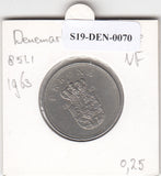 S19-DEN-0070 Denemarken 1 krone 1963  KM# 851 VF